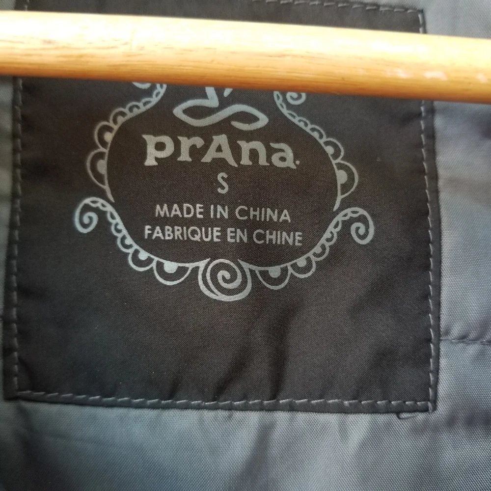 Prana Women's Asymmetrical Black Zip Jacket, Small - Picture 4 of 9